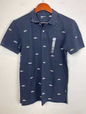Gap Kids Embroidered Fish Bone Polo Youth XXLarge New with Tag